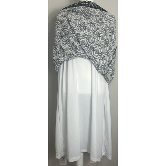 Catherines Black & White Geo Pattern Pullover Dress Plus Size 3X (26/28) - Picture 5 of 8